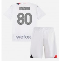 Maglie da calcio AC Milan Yunus Musah #80 Seconda Maglia Bambino 2023-24 Manica Corta (+ Pantaloni corti)